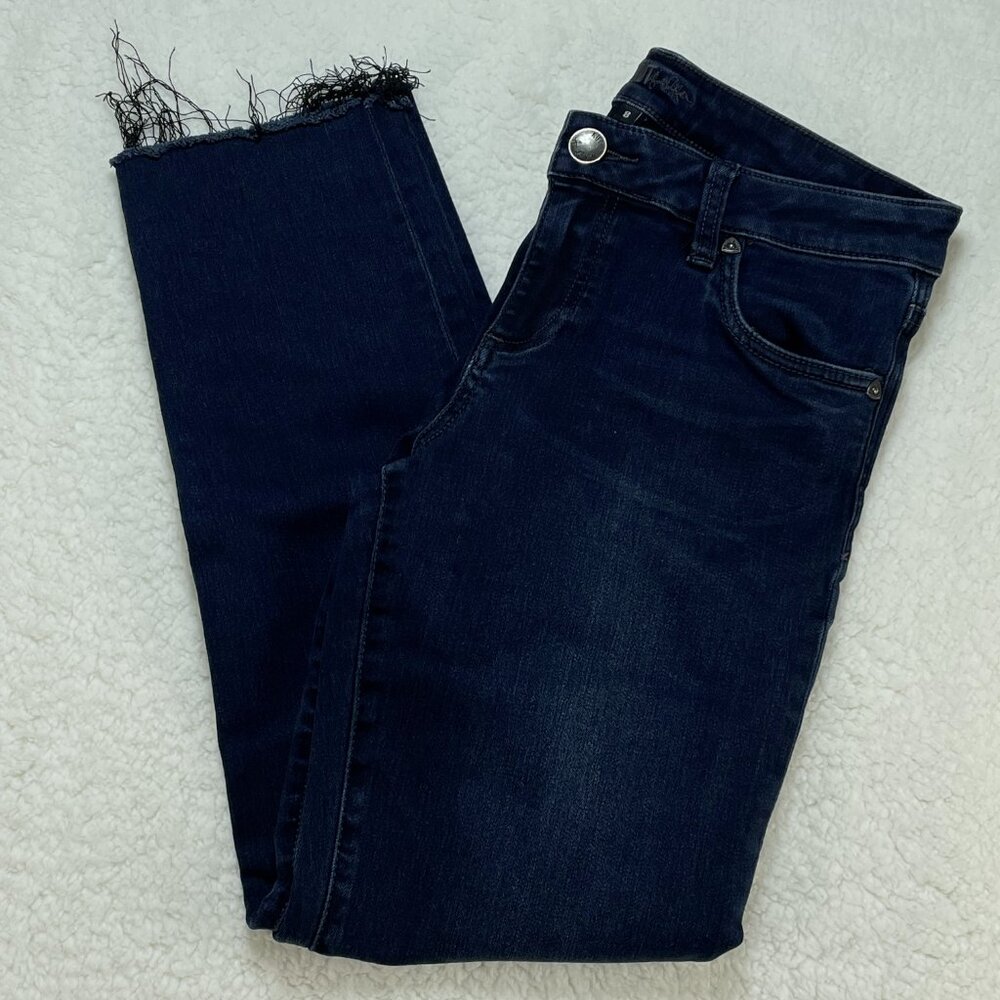 Kut From The Kloth Jeans Womens Sz 8 Blue Diana Skinny Ankle Mid Rise 29x27
